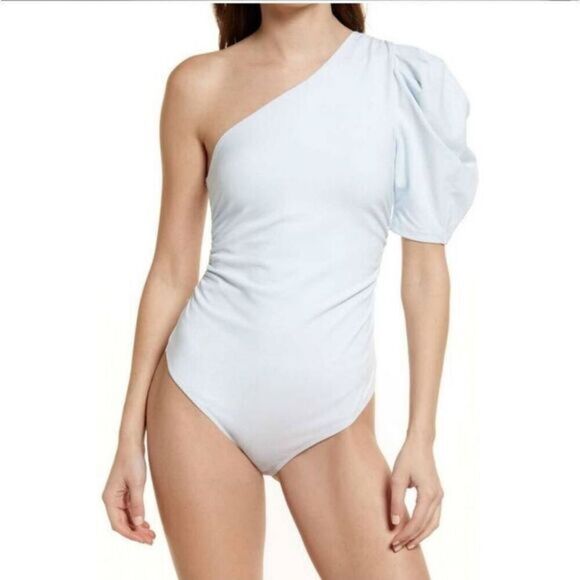 Free People Something About Your One Shoulder Bodysuit Sz M - Picture 1 of 9